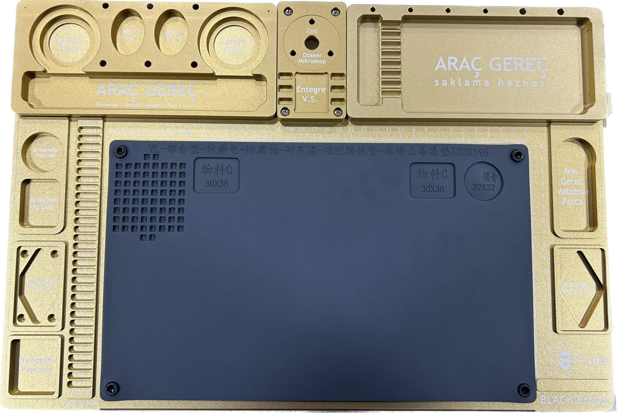 Mikroskop Metal Çalışma Tablası