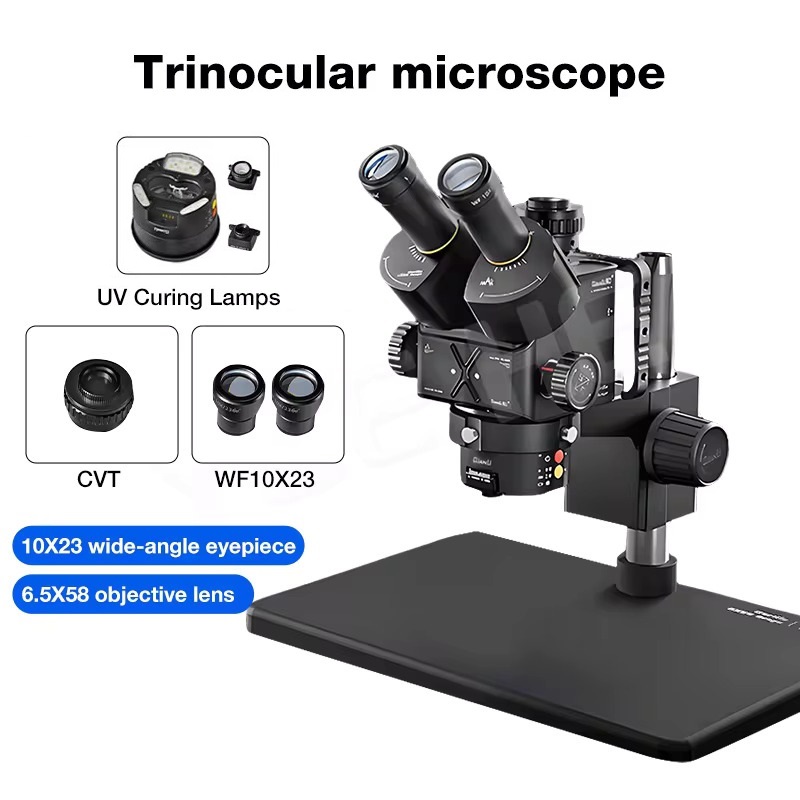 Qianli Gorilla 6558x Mikroskop (Paket içeriğindeki mekanizma led ışık,lens ve UV ışığı kapsamaktadır. Termal kamera kullanımı için ekstra aparat satın alınmalıdır.)